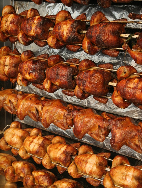 CHUANGYU Industrial Commercial Chicken Shawarma Roaster Rotisserie Oven 3/5/6/7/8/9 Layers Gas Chicken Rotisserie Machine